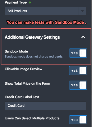 sandbox-mode